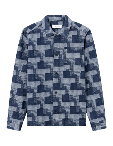 LAYTON DENIM JACQUARD OVERSHIRT prix