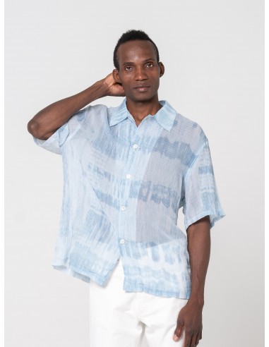 Chemise à Manches Courtes Box, Bleu Clair 50% de réduction en Octobre 2024