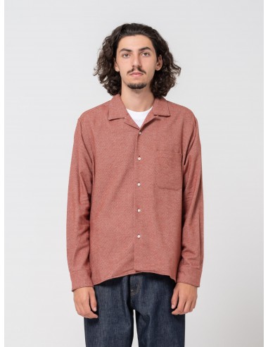 Chemise Camp Herringbone, Rouge l'évolution des habitudes 