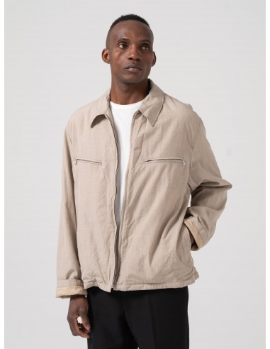 Blouson en Popeline de Laine, Beige Venez acheter