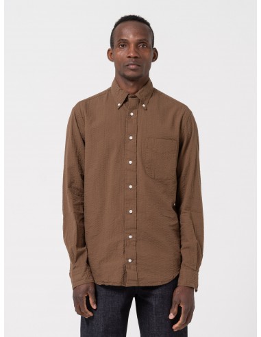 Chemise en Seersucker, Marron s'inspire de l'anatomie humaine