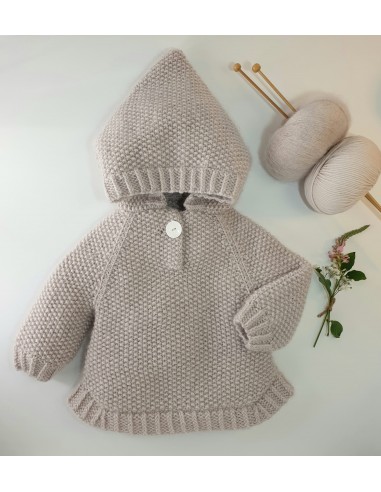 Poncho bébé Cèdre à tricoter Livraison rapide