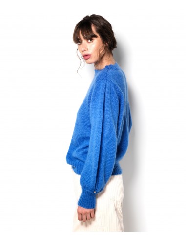 Pull Alix mohair et soie bleu Madone Découvrez la collection